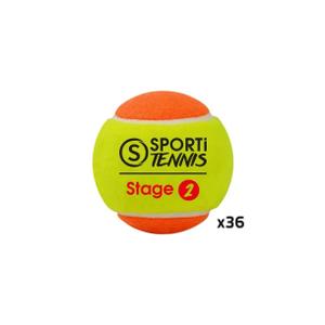 012052-bag-of-36-tennis-balls-sporti-stage-2-yellow-orange-one-size
