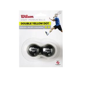 wrt617600-set-of-2-squash-balls-wilson-staff-souble-yellow-dot-one-size